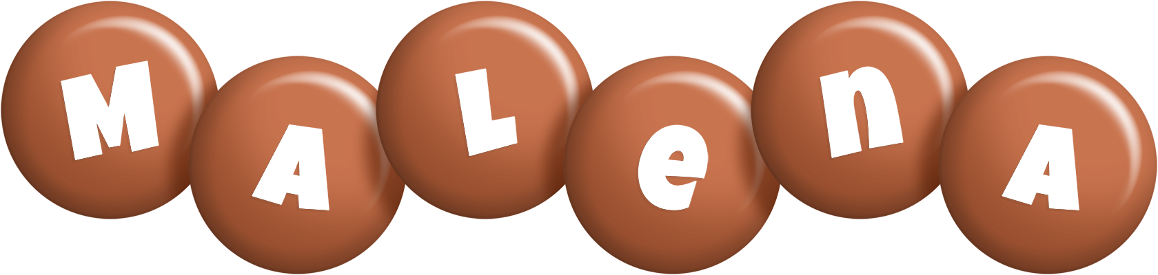 Malena candy-brown logo