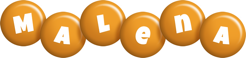 Malena candy-orange logo