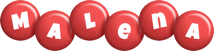 Malena candy-red logo