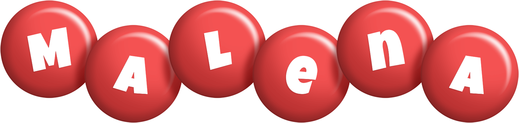 Malena candy-red logo