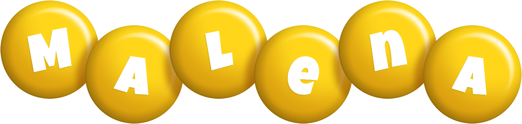 Malena candy-yellow logo