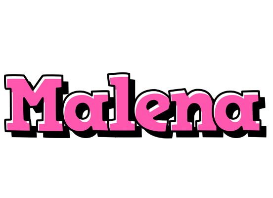 Malena girlish logo