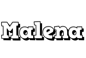 Malena snowing logo