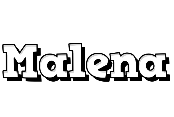 Malena snowing logo