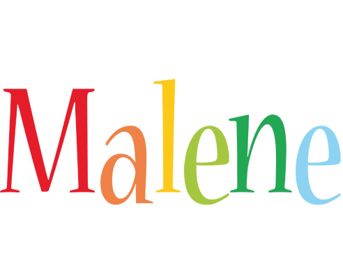 Malene birthday logo