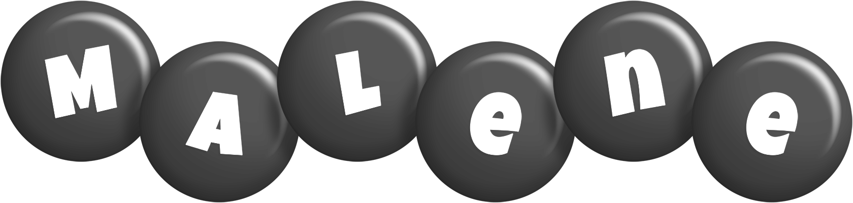 Malene candy-black logo