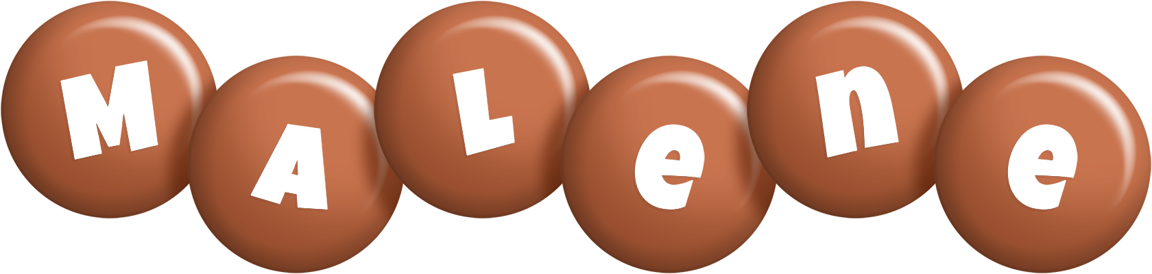 Malene candy-brown logo