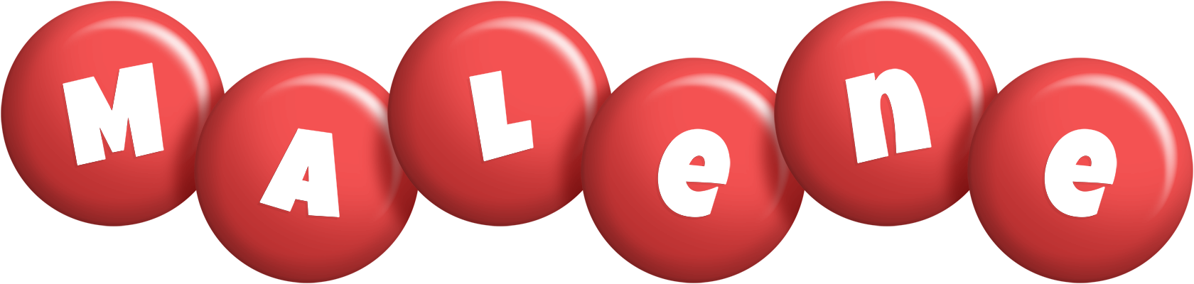 Malene candy-red logo