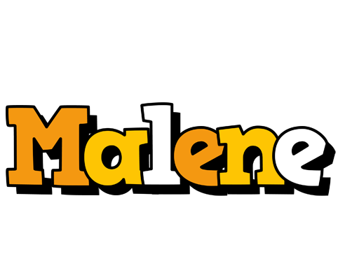 Malene cartoon logo