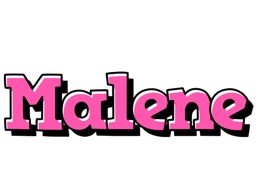 Malene girlish logo