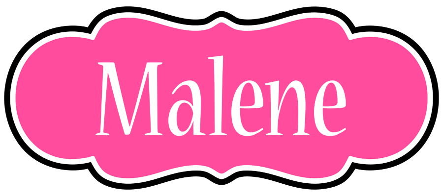 Malene invitation logo
