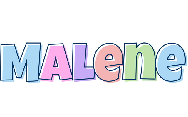 Malene pastel logo