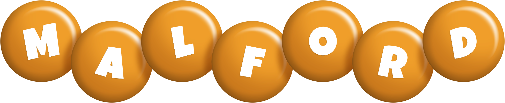 Malford candy-orange logo