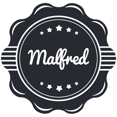 Malfred badge logo