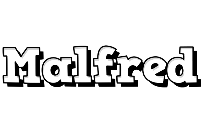 Malfred snowing logo