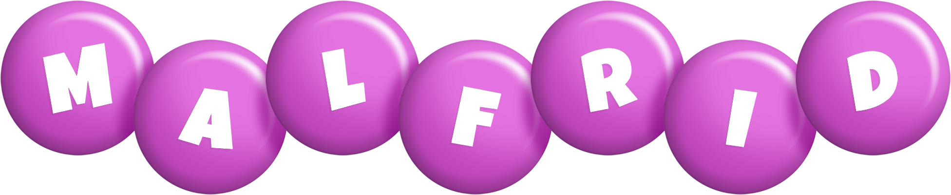Malfrid candy-purple logo