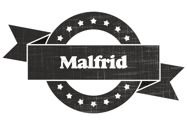 Malfrid grunge logo