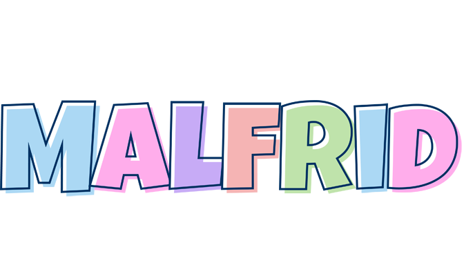 Malfrid pastel logo