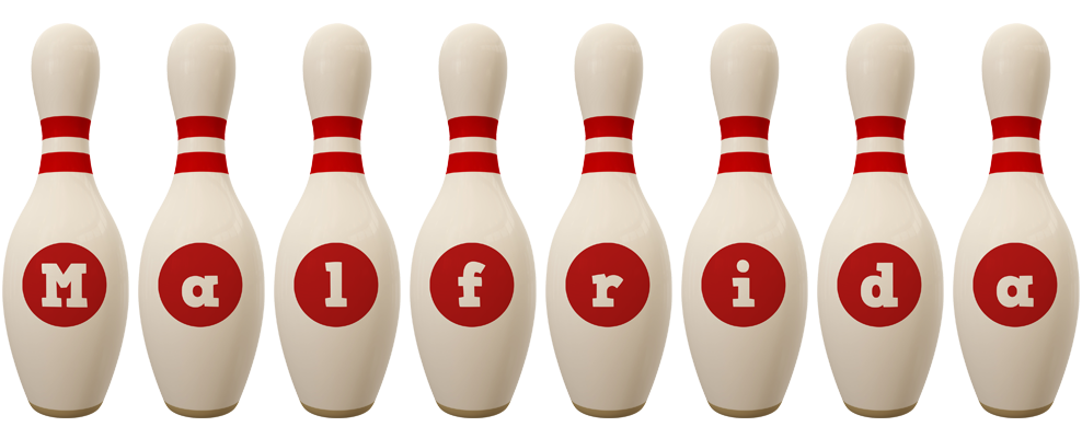 Malfrida bowling-pin logo