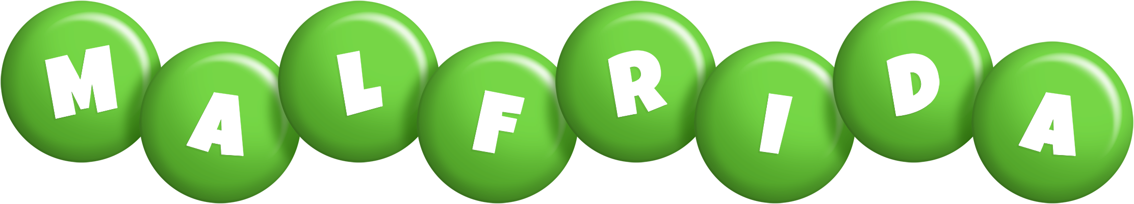 Malfrida candy-green logo