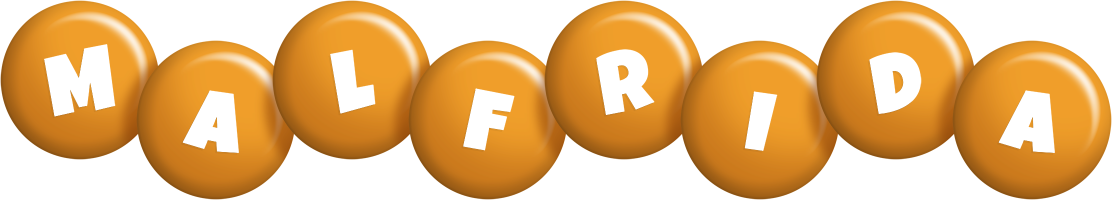Malfrida candy-orange logo