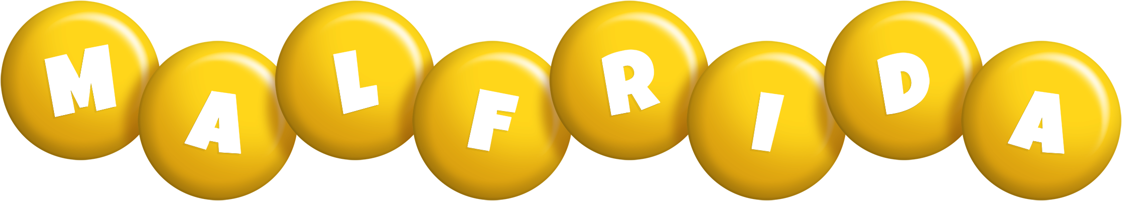 Malfrida candy-yellow logo