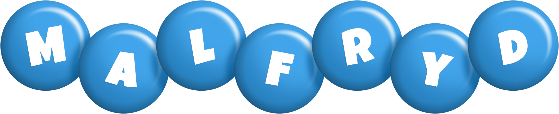 Malfryd candy-blue logo