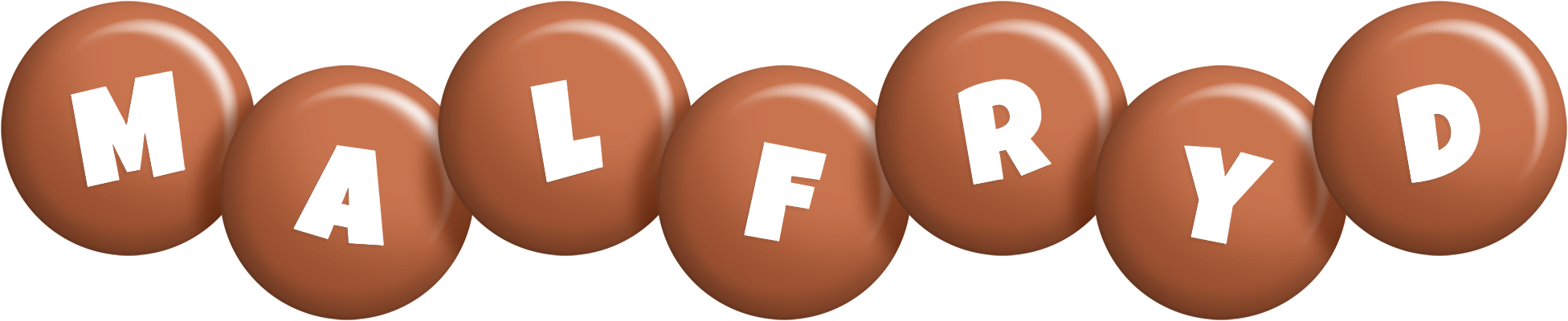 Malfryd candy-brown logo