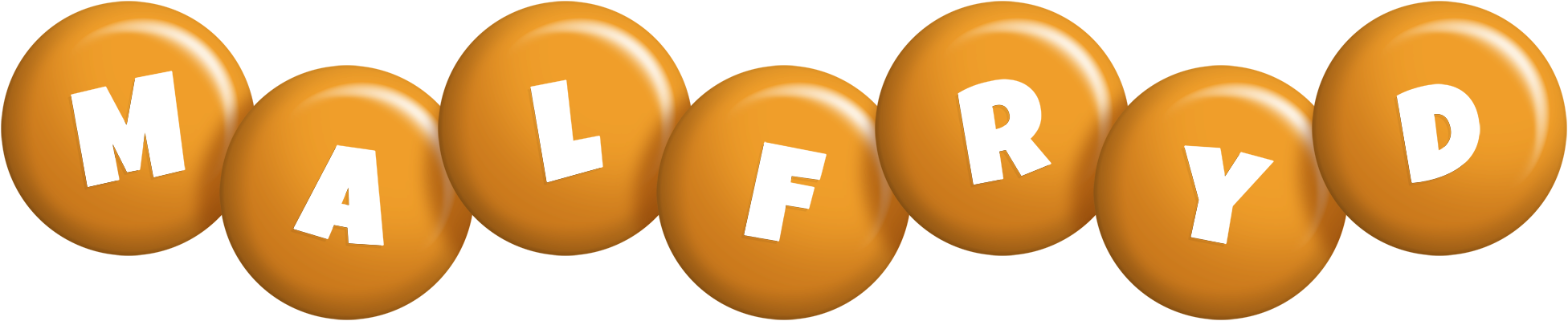 Malfryd candy-orange logo