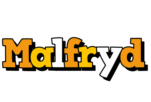 Malfryd cartoon logo