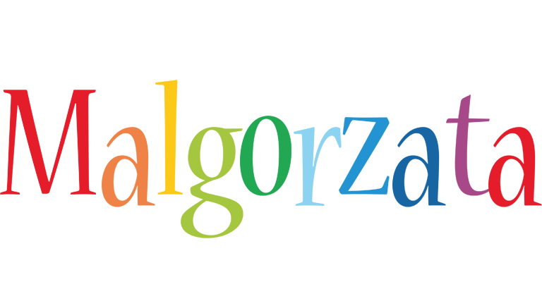 Malgorzata birthday logo