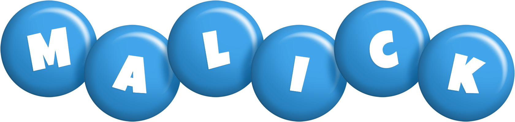 Malick candy-blue logo