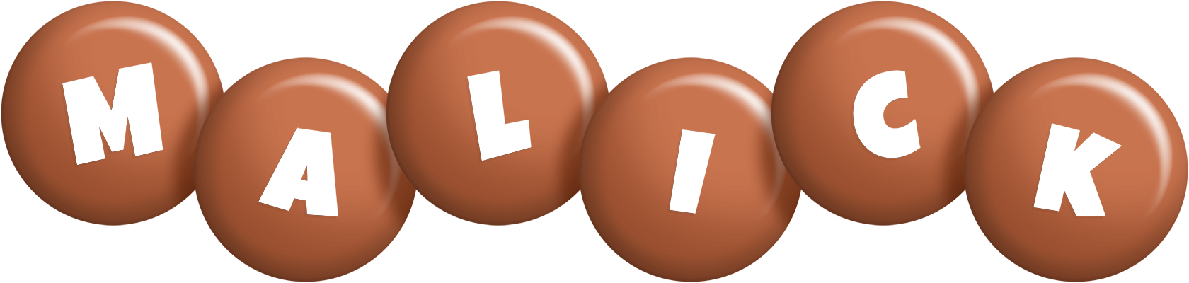 Malick candy-brown logo