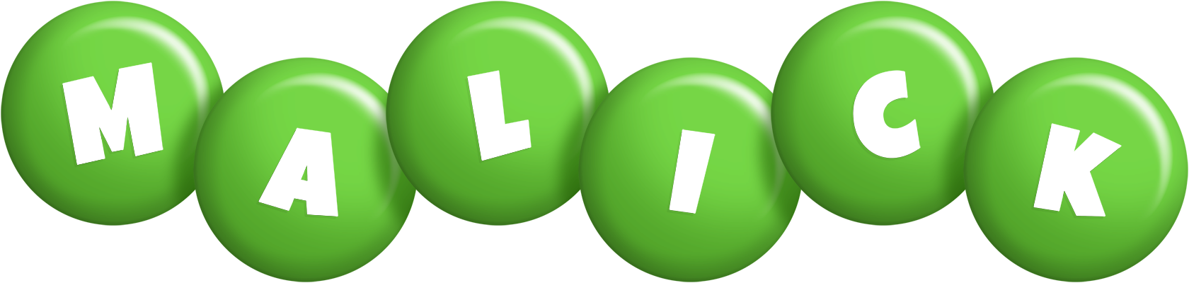 Malick candy-green logo
