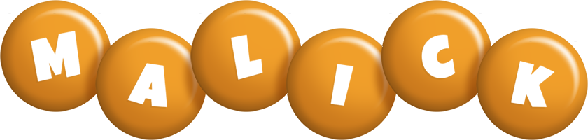 Malick candy-orange logo