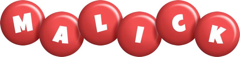 Malick candy-red logo