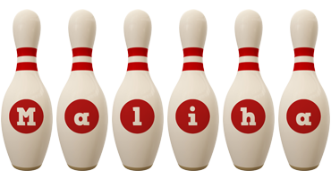 Maliha bowling-pin logo