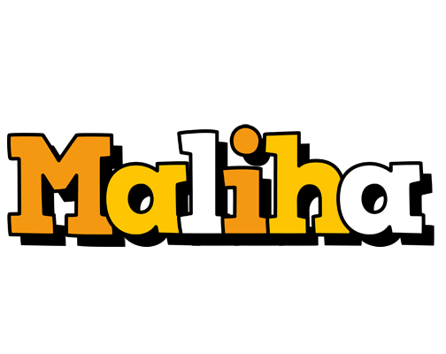 Maliha cartoon logo