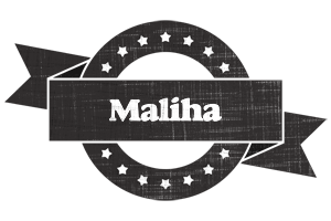 Maliha grunge logo