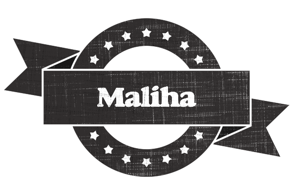 Maliha grunge logo