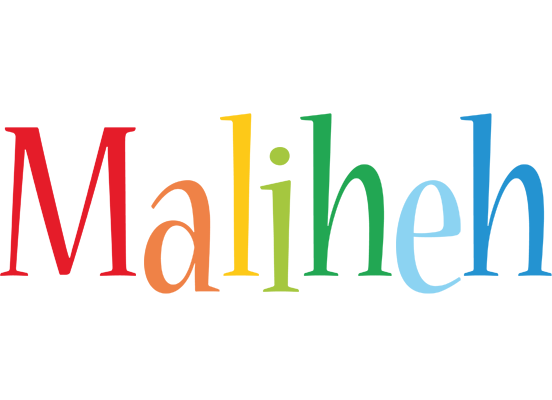 Maliheh birthday logo