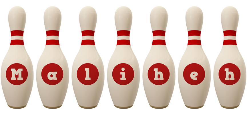 Maliheh bowling-pin logo