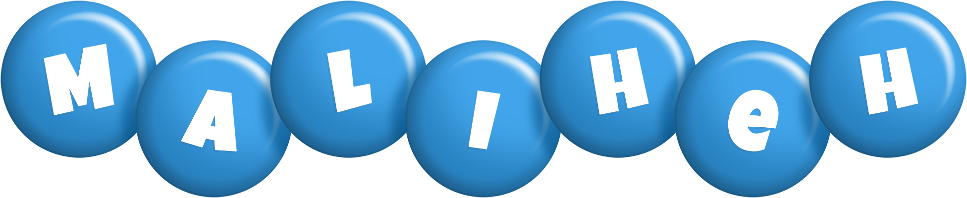 Maliheh candy-blue logo