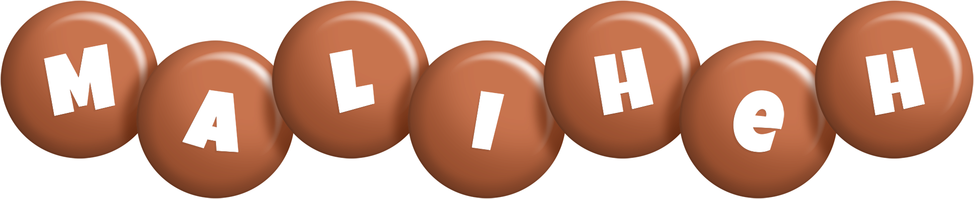 Maliheh candy-brown logo