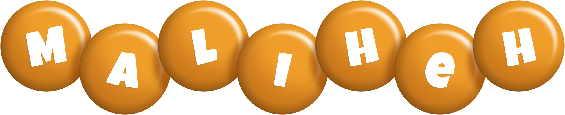 Maliheh candy-orange logo