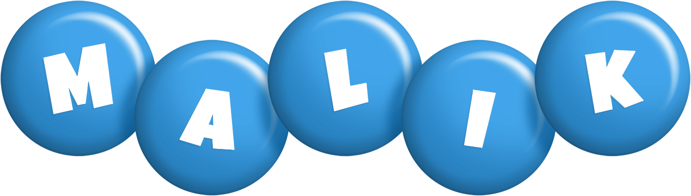 Malik candy-blue logo