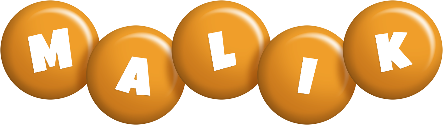 Malik candy-orange logo