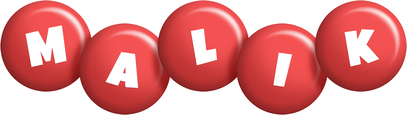 Malik candy-red logo