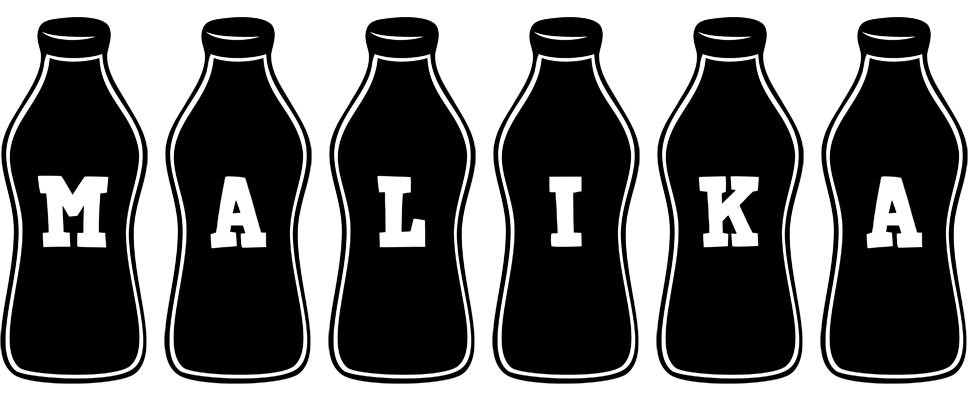 Malika bottle logo