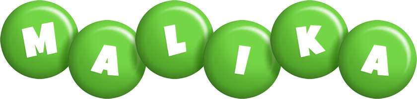 Malika candy-green logo
